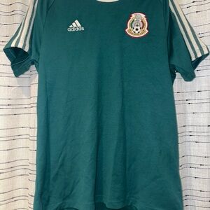 Adidas Teal Soccer Jersey with Emblem